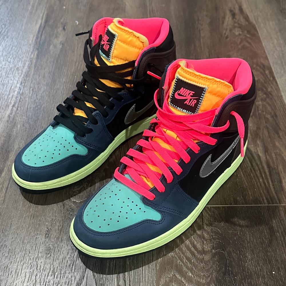 Nike Air Jordan One High Top Tokyo Bio Hack Sneakers. Worn twice 9.5/10